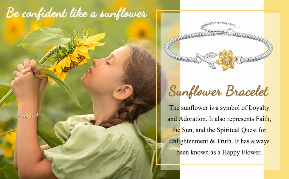 sunflower bracelet