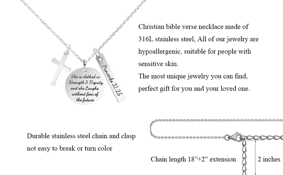 MEMGIFT Christian Necklace 