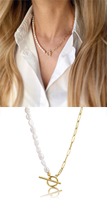 Pearl Toggle Necklace