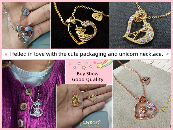 unicorn necklace for girls