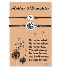 dandelion mother daughter bracelets