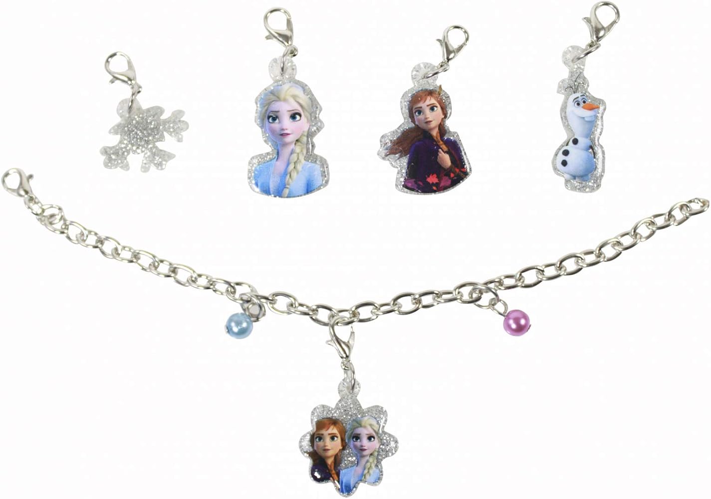 Frozen 2 Girls Add A Charm Bracelet Gift Set 6pc