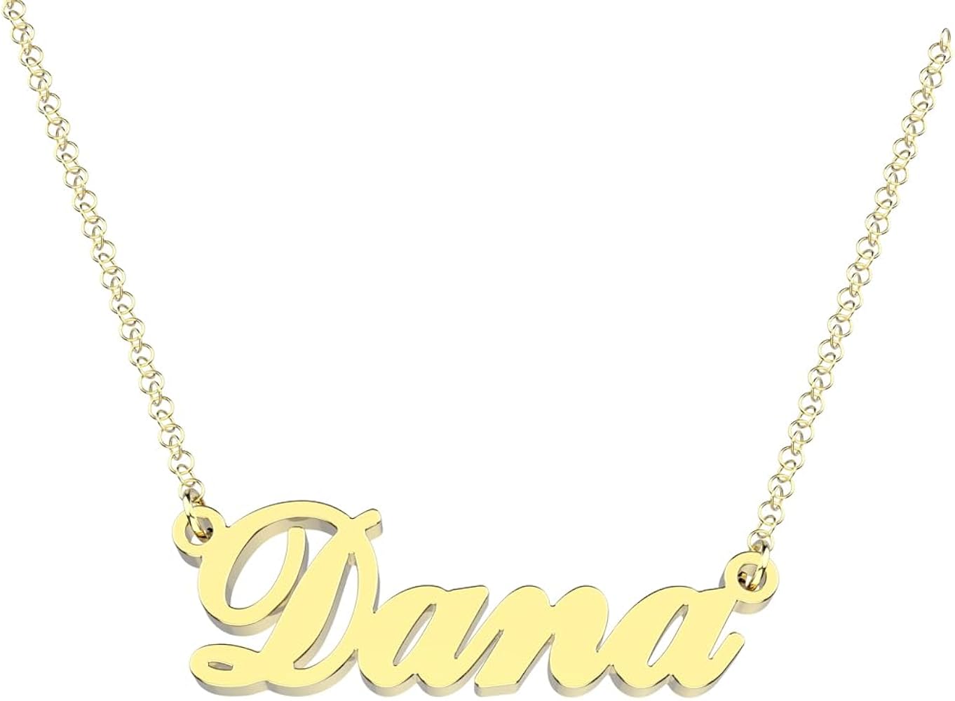 Letter D Personalized Name Necklace Dainty Name Plate Necklace Jewelry Personalized Gifts for Women Teen Girls