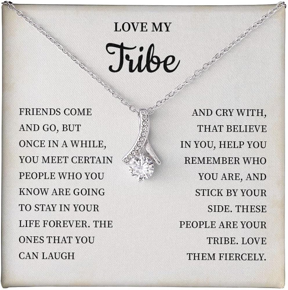 Love My Tribe Gift Tribe Necklace, Inspirational Gift For Teen Girl Friendship, Best Friends Jewelry, Birthday Gift, Unique Gift, Stranger Things Friendship, Gifts For Girl Friendship Adult Jewelry Gift.