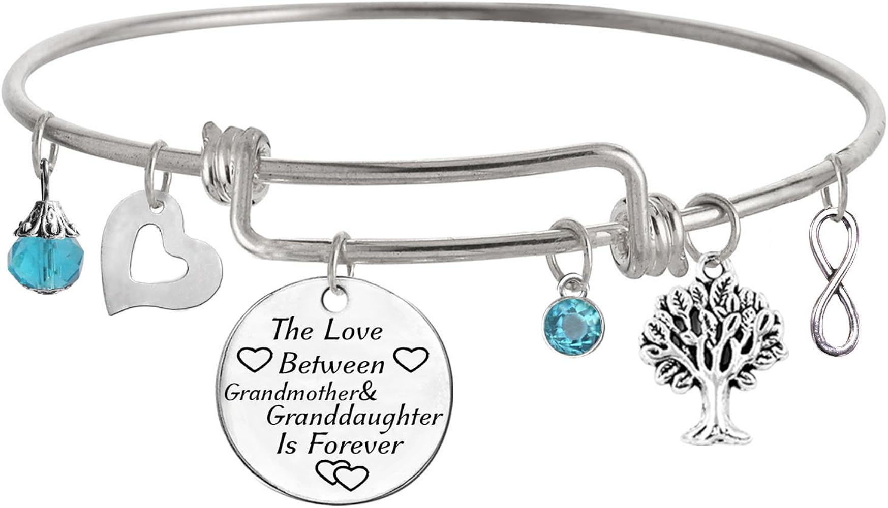 The Love between Grandmother and Granddaughter is Forever Bracelet