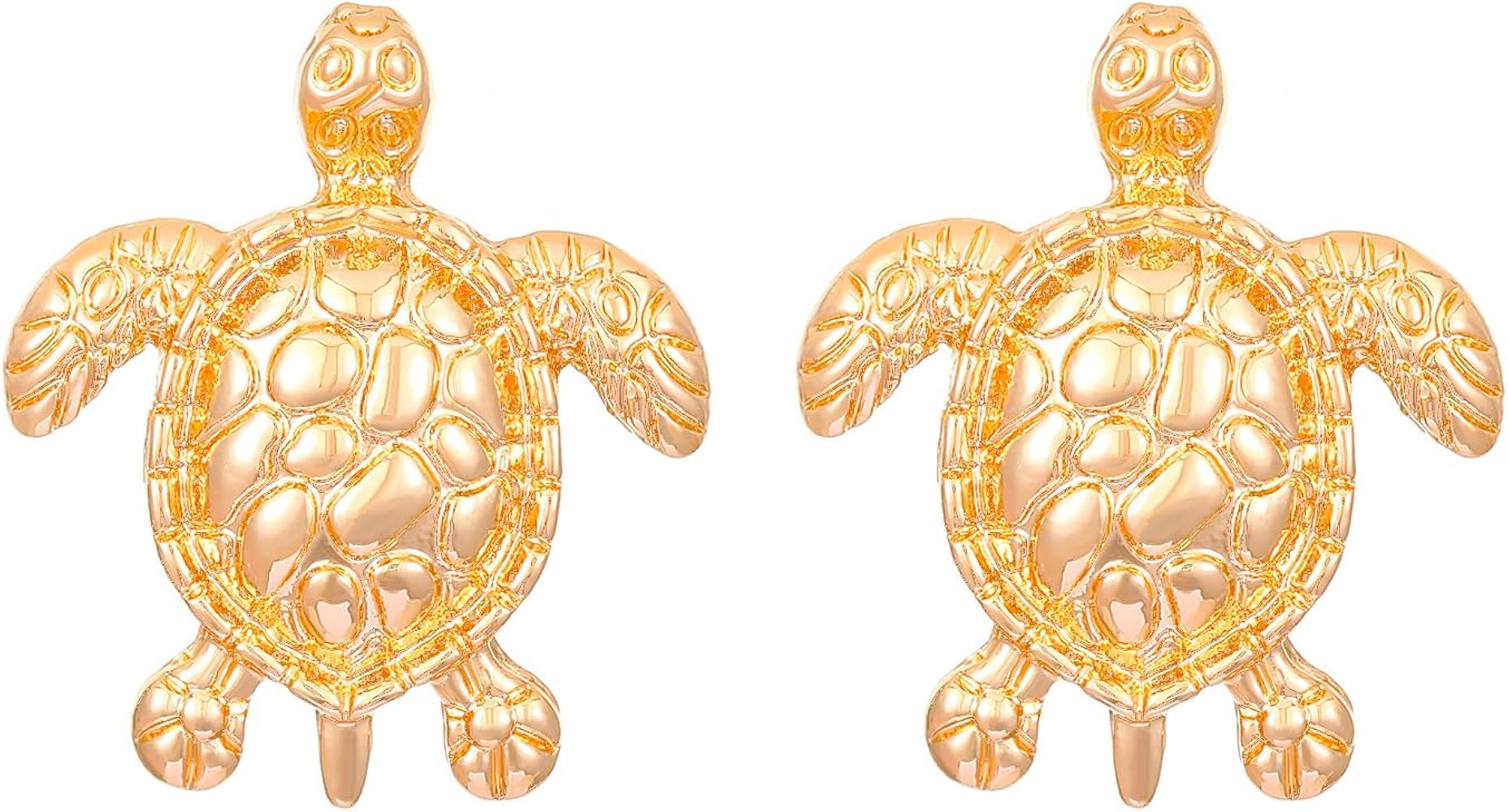 Gold Turtle Stud Earrings for Women 14K Gold Plated Charm Sea Ocean Animal Small Studs Earring Delicate Cute Minimalist Jewelry for Surfer Beach Lovers