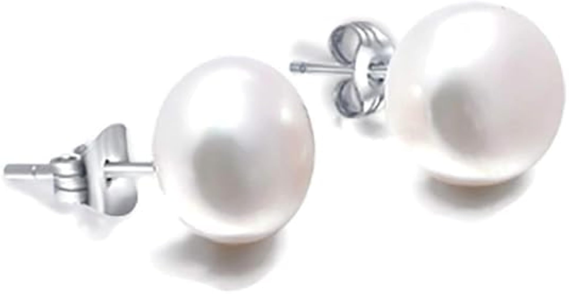 Titanium Hypoallergenic Fresh Water Pearls Stud Earrings For Sensitive Ears Light and safe. Seal to keep its contents clean and hygienic by Bedrock Jewelry