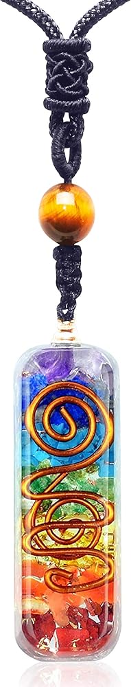 M&N Jewelry Designs Chakra Necklace with Healing Crystals, Enhance Mindfulness, Discover Tranquility with Crystal Necklaces - Perfect Meditation Accessory, Thoughtful Gifts for Women.