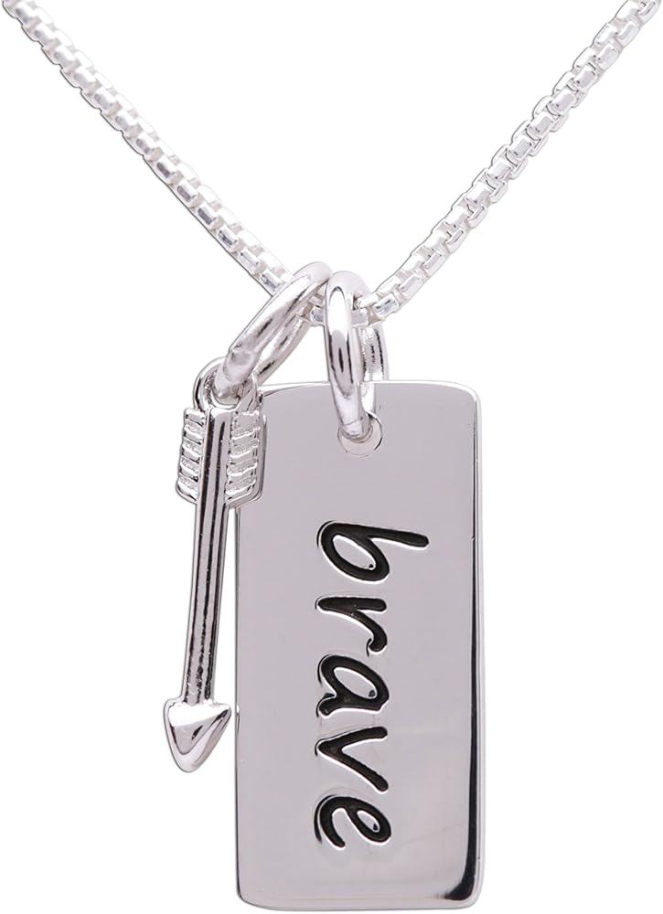 Cherished Moments Girl's Sterling Silver Pendant Bar Necklaces