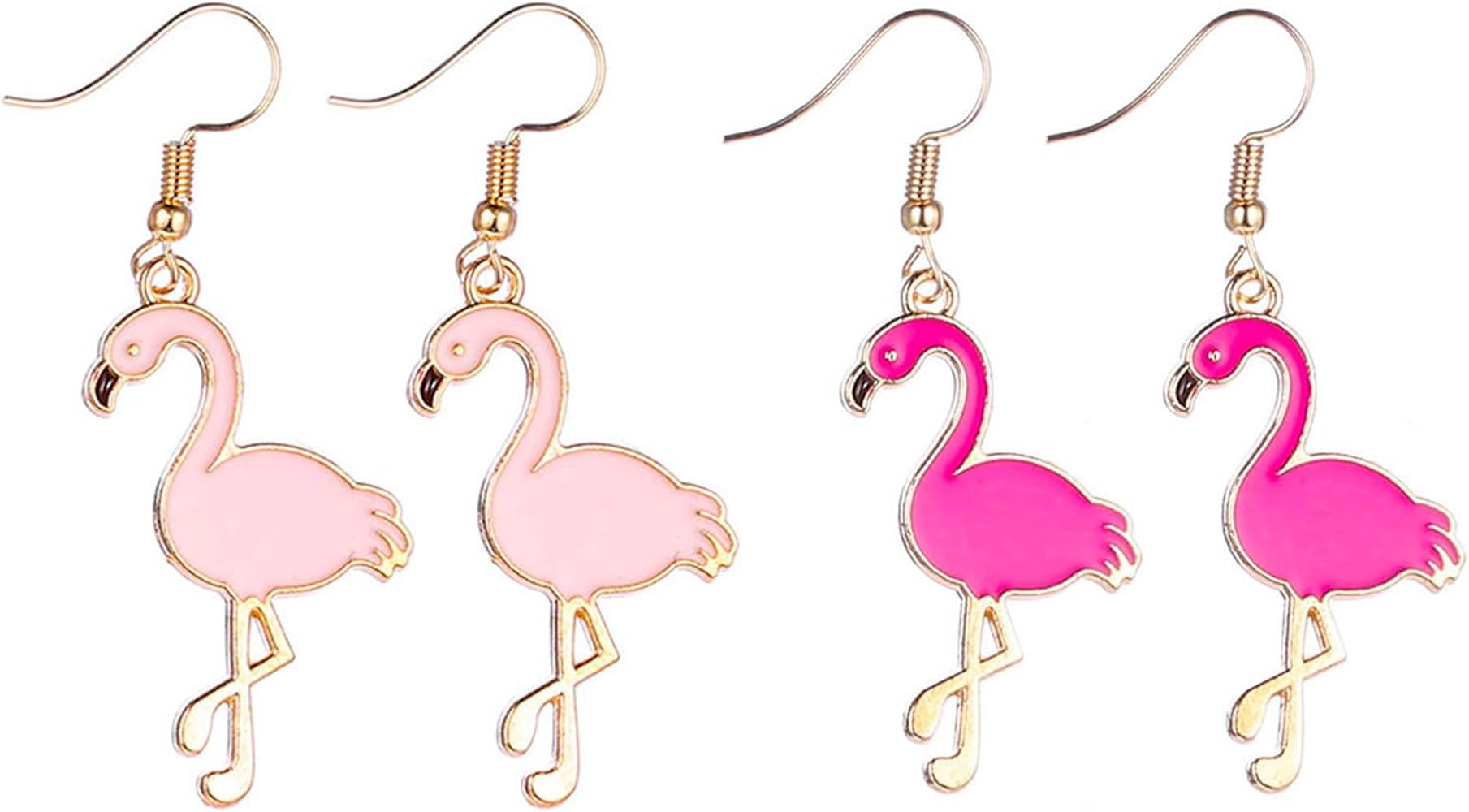 Flamingo Earrings for Women Pink Tropical Bird Earrings Flamingo Drop Dangle Earrings for Teen Girls