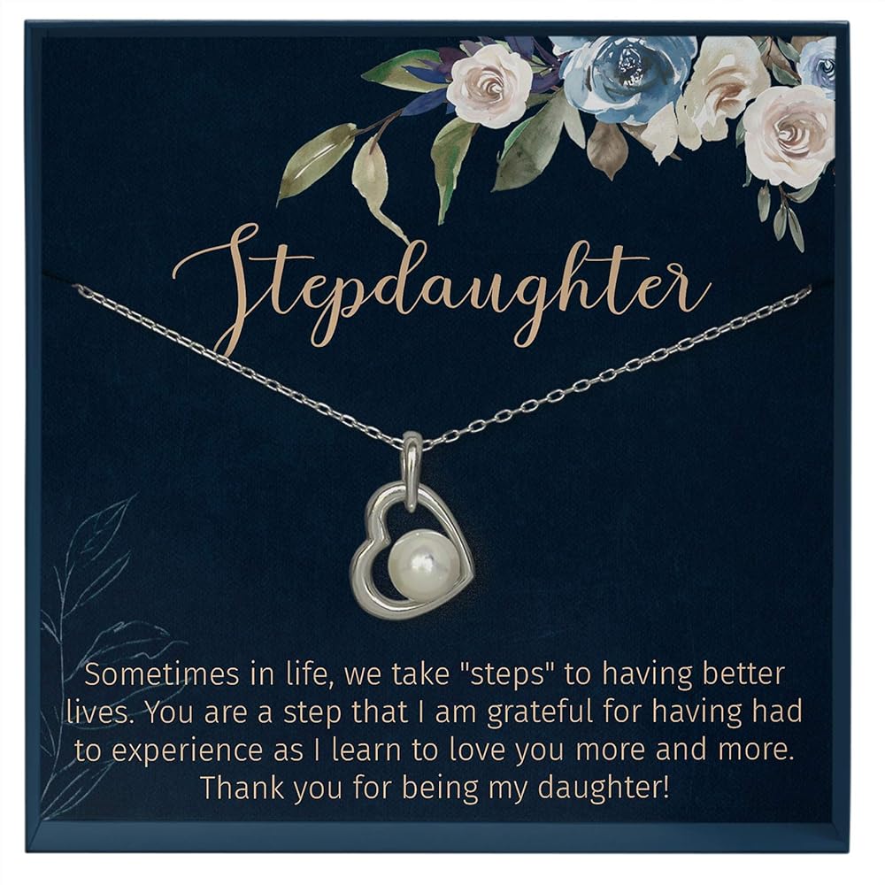 Step Daughter Gifts Idea, Bonus Daughter Gifts Blended Family Stepdaughter Birthday Gifts from Stepmother to Step Daughter Jewelry Unique Gifts