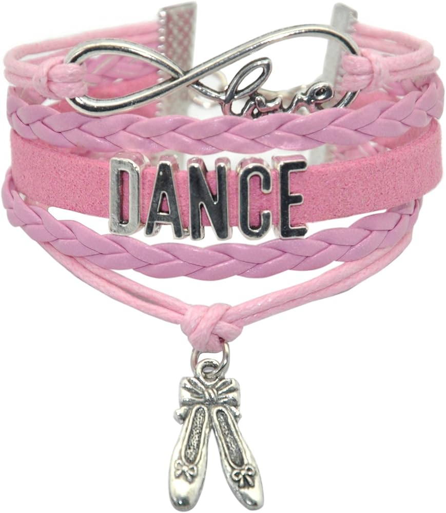 Girls Dance Bracelet Dancing - Belly Ballroom Just Dance Charm Bracelet Dancer Gifts For Women, Girls, Dancers, Men, Boys, Dance Mom, Dance Teacher, Dance Lovers