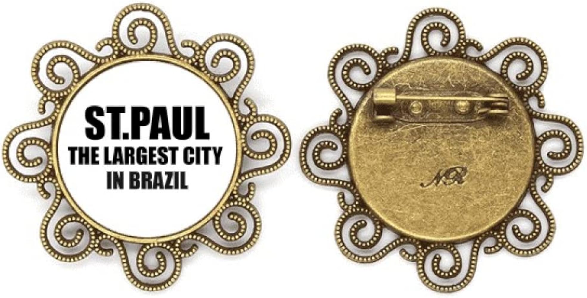 st.paul the largest city in brazil flower brooch pins jewelry for girls