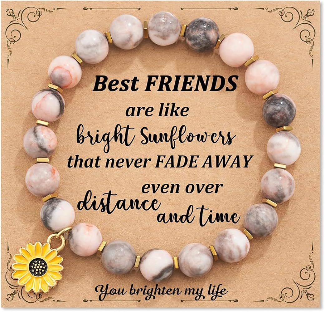 Best Friend Bracelet Friendship Bracelet Natural Stone Bracelet Beaded Bracelet Sometimes You Forget That You're Awesome Bracelet Encouragement Gifts for Women