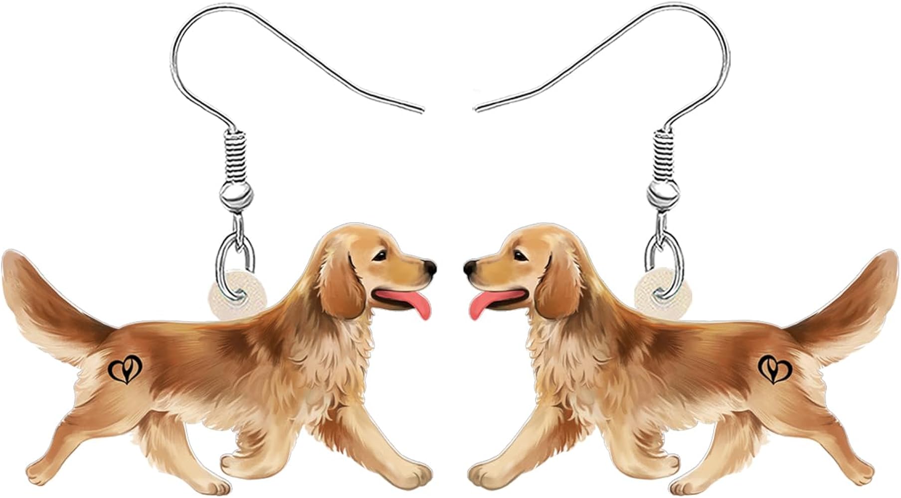 Cute Acrylic Dog Earrings Dangle Pug Dachshund Decor Jewelry Chihuahua Gifts for Women Pet Dog Charms