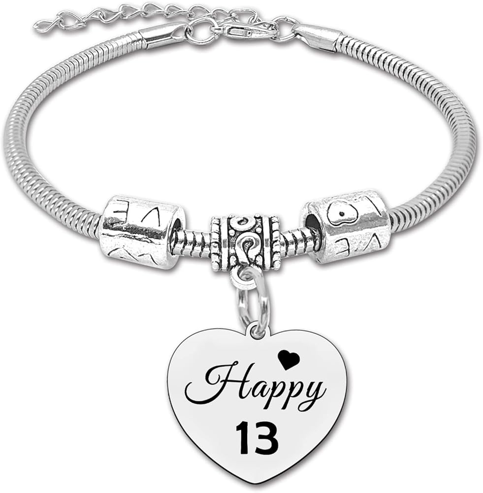 DlaeKua Birthday Gifts for Girls 13th 16th 18th Bracelet Jewelry for Girl Happy 13th 16th 18th Birthday Gifts for Daughter Granddaughter Gifts for 13 15 18 Year Old Girl