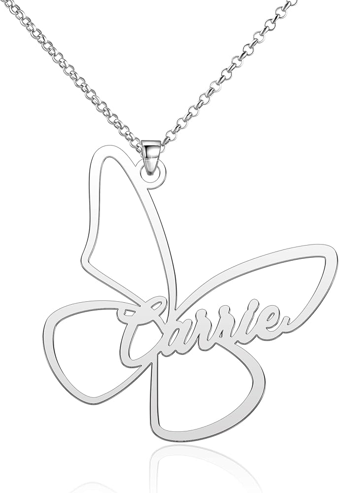 Customized Heart Pendant Custom Jewelry for Her Personalized Monique Name Necklace