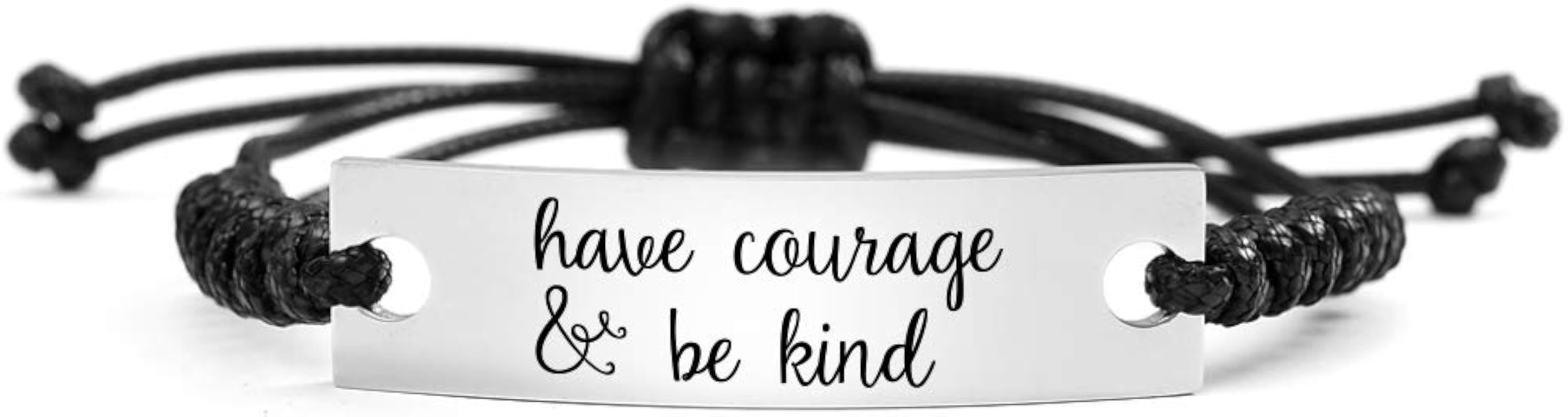 SOUSYOKYO Have Courage and be Kind Inspirational Cuff Bracelet for Teen Girl Graduation Present