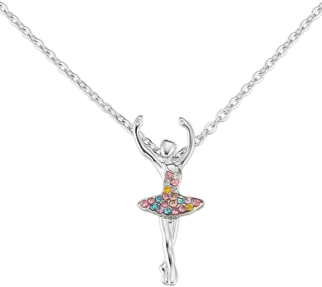 Ballet Necklace For Little Girls Gifts Women Teens 4-6 Ballerina Dancer Accessories Ballet Dancer Necklace