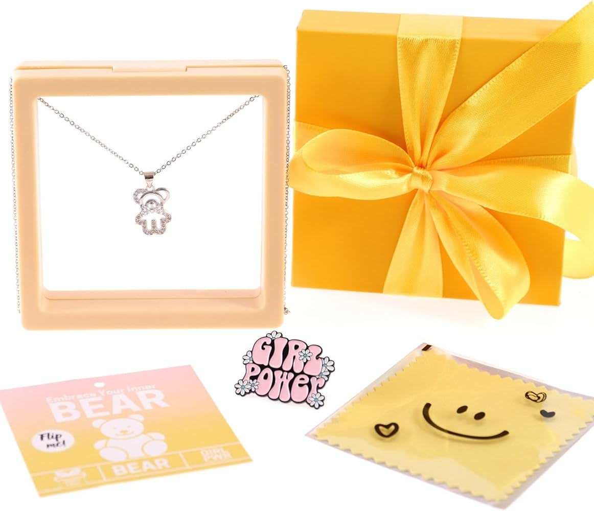 HAPPY LOLLI Girl Power Jewelry Collection in Unique Ready-to-Gift Box - Beautiful Designs for Tweens & Teens - Ideal for Birthdays & Special Moments.