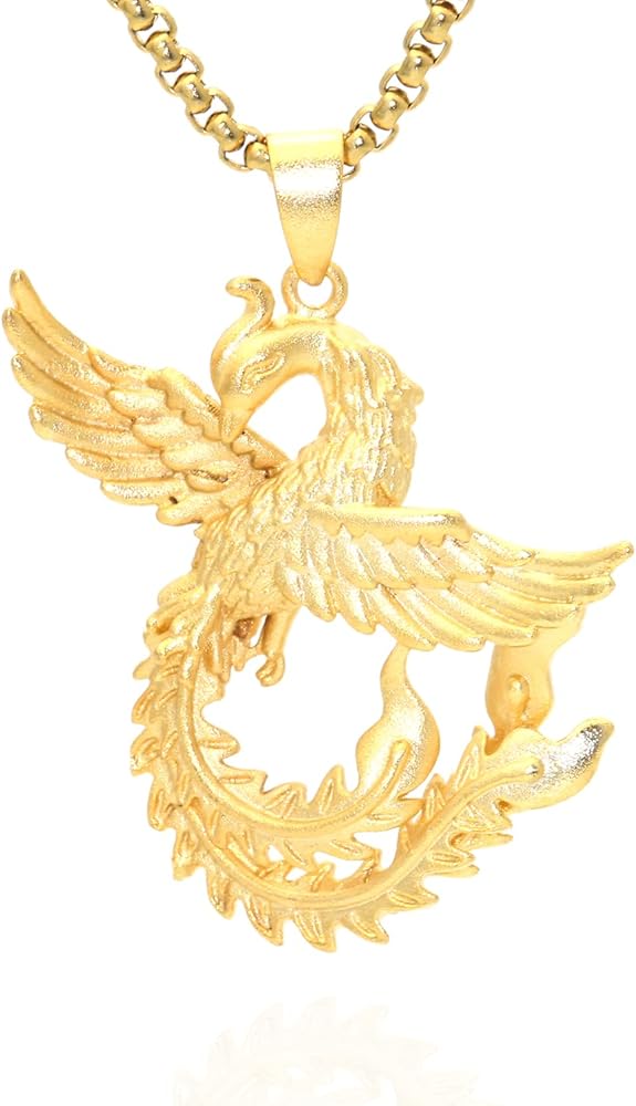 Fashion 18K Gold Plated Phoenix Pendant Necklace