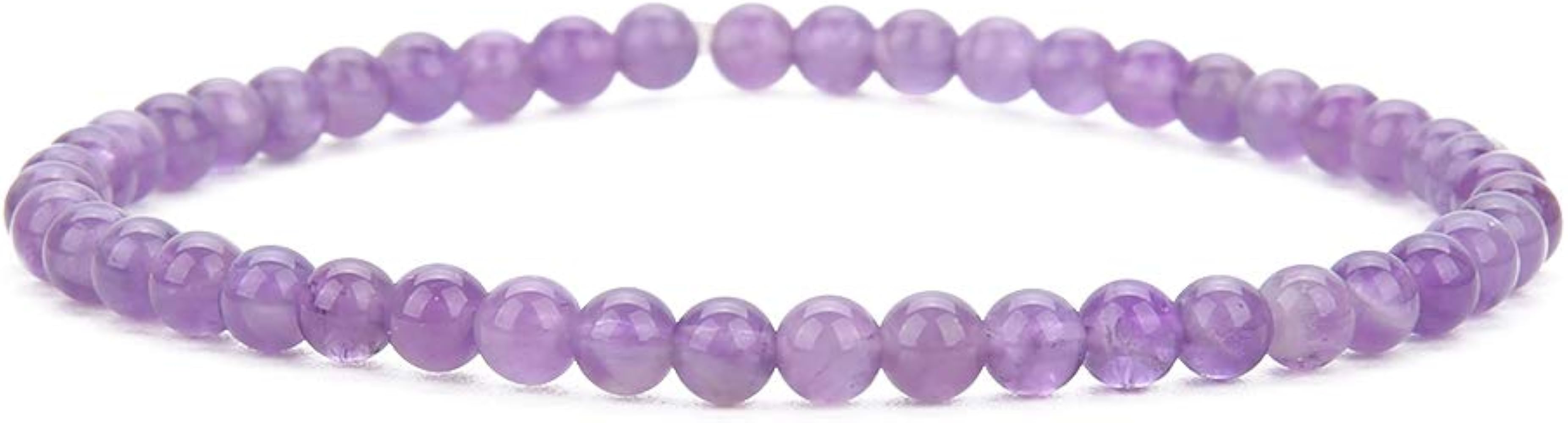 BALIBALI 4MM Mini Gemstone Energy Bracelets Tiny Bracelet Natural Stone Statement Bracelet Charm Beaded Couples Bracelets