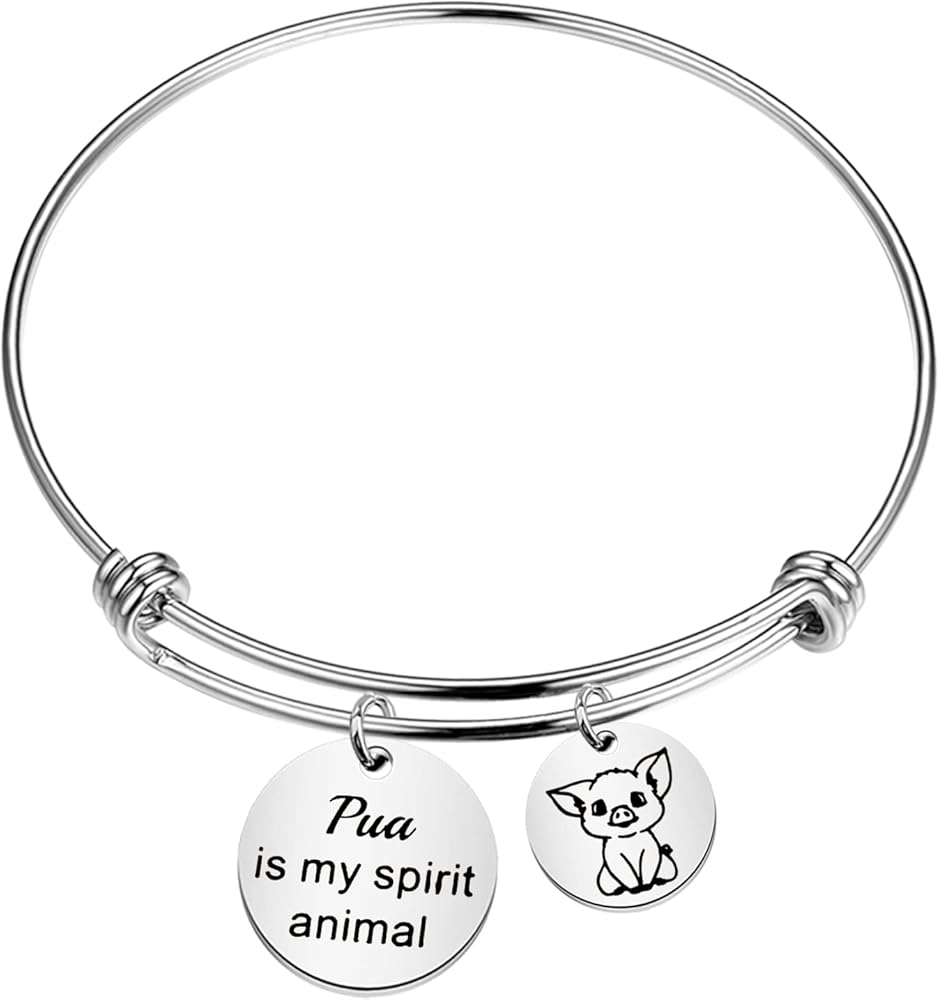 AKTAP Pua Pig bracelet Movie Fans Gift Pua Pig Jewelry Pua Is My Spirit Animal (Pua Pig bracelet)