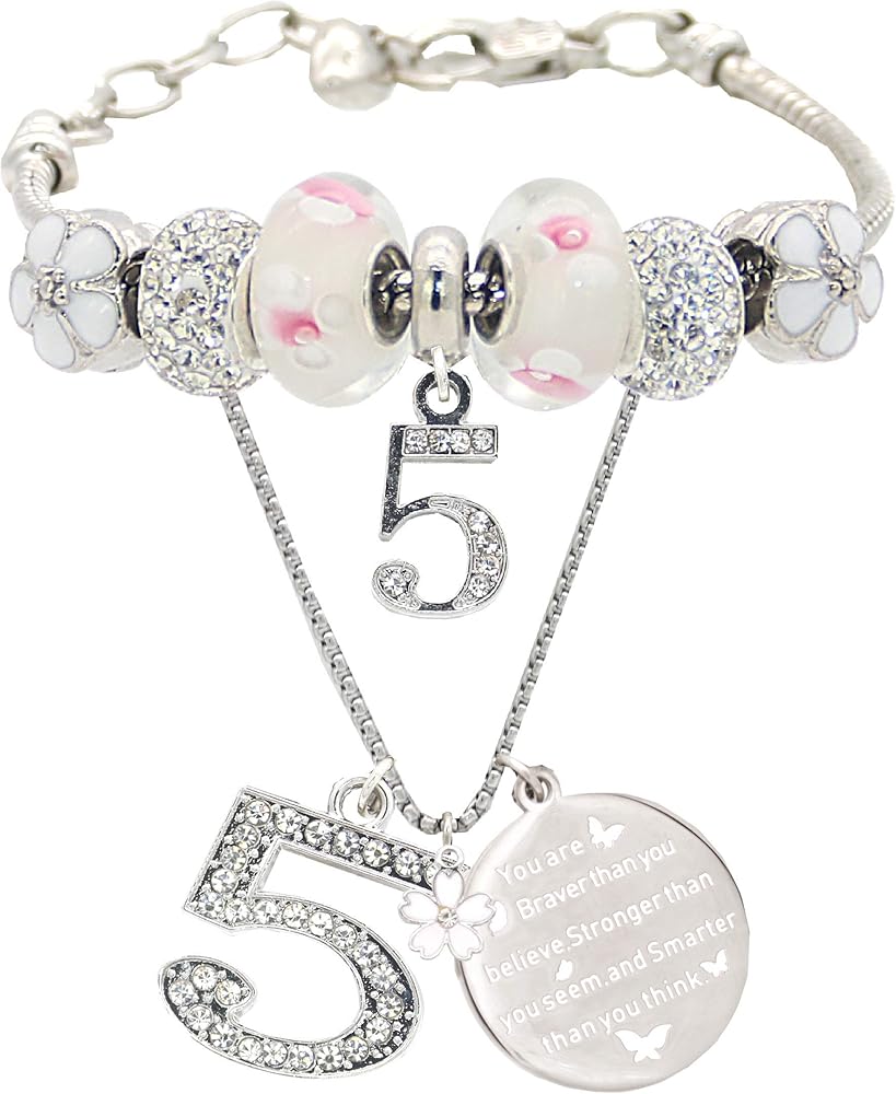 VeryMerryMakering 5th Birthday Bracelet Necklace