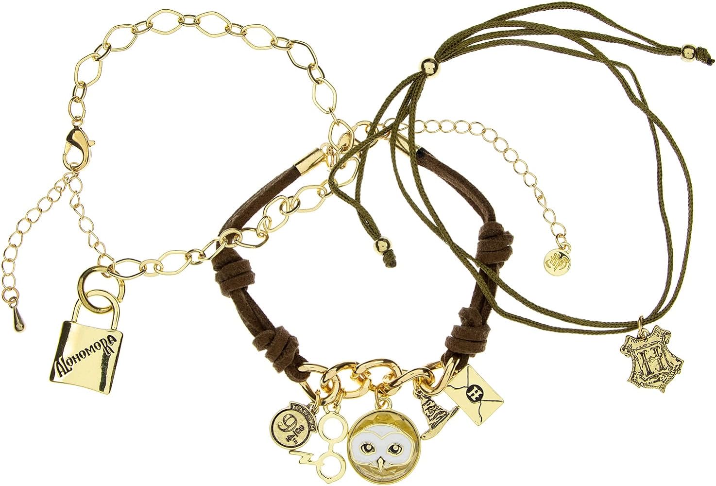 Harry Potter Multi Charm 3 Piece Arm Party Bracelet Set