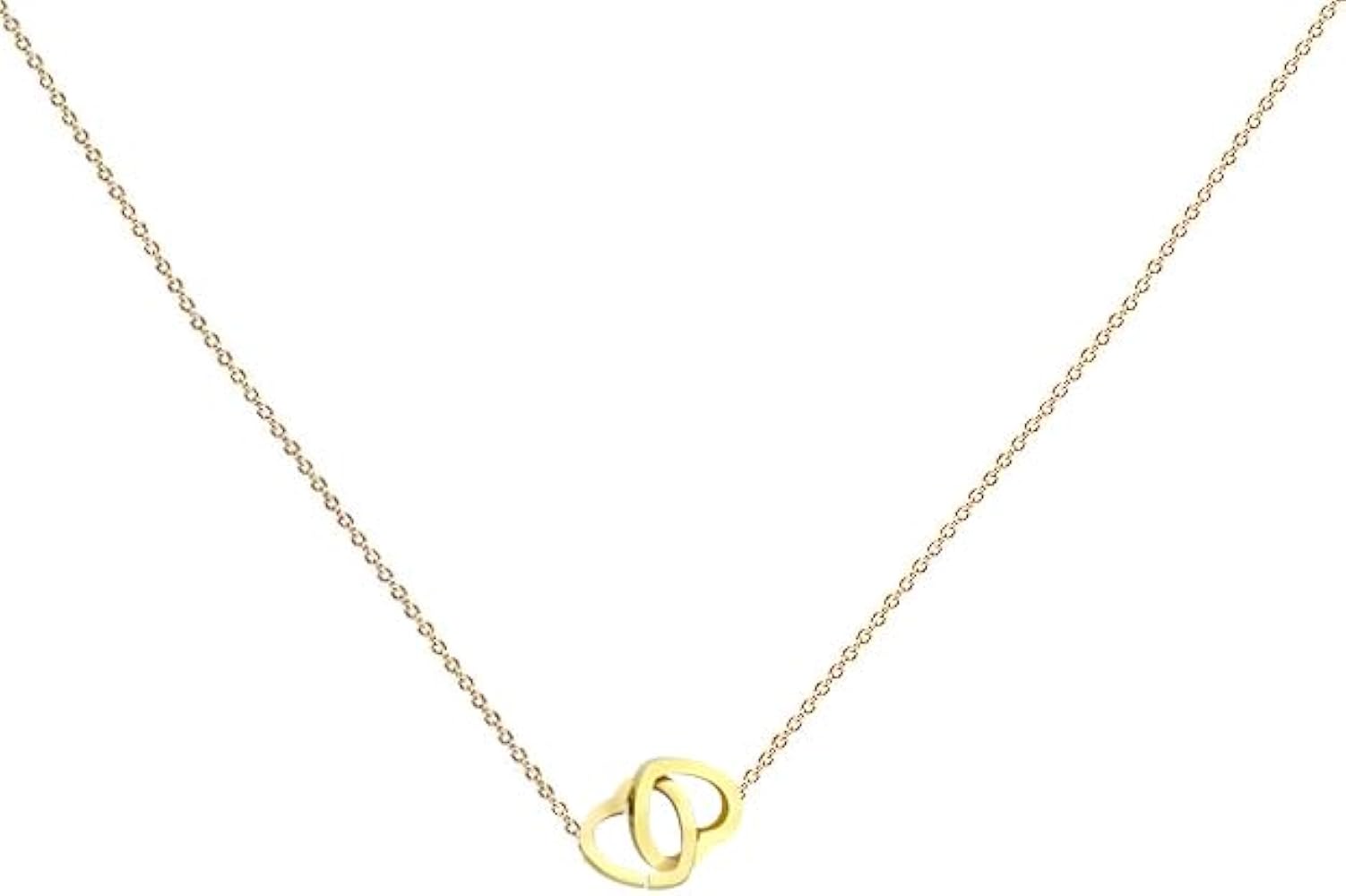 14K Gold Plated Necklaces for Women | Cute Dainty Heart Pendant Chain Necklaces for Girls | Love Heart Pendant Necklaces with Birthstone Zirconia for Women