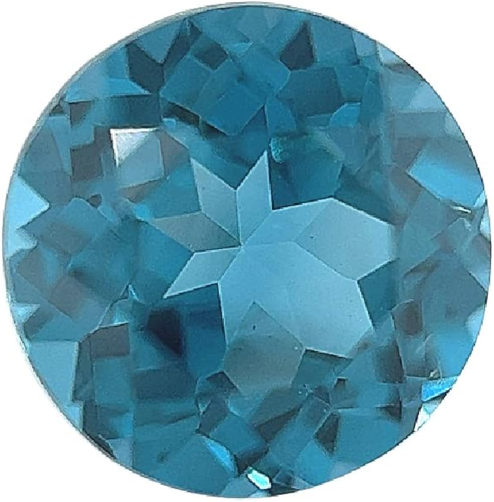 Lab Grown London Blue Topaz Spinel - Round Cut - AAA - Finest German Cut Gemstones from 3mm - 8mm