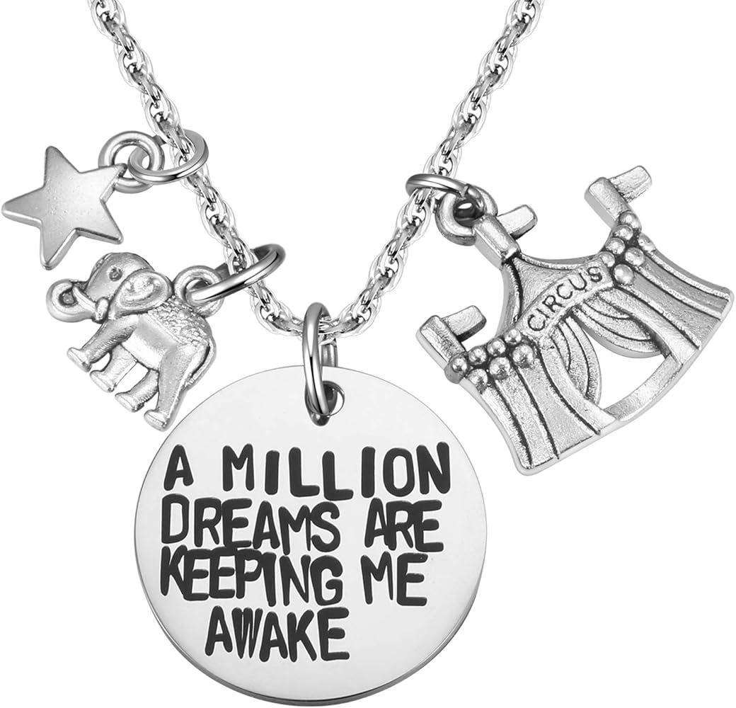 Ralukiia The Greatest Showman Inspired a Million Dreams are Keeping Me Awake Necklace