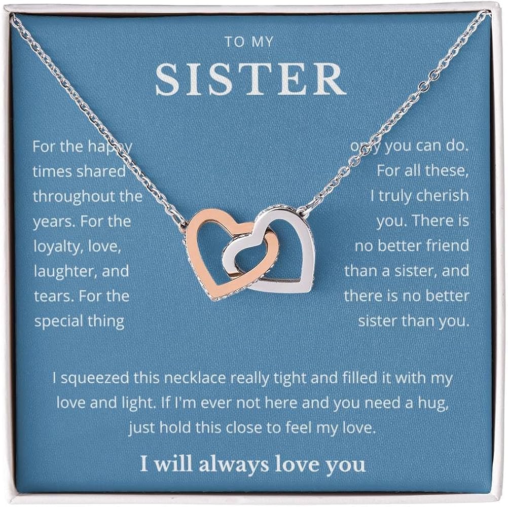 Big Sister Birthday Gifts Ideas from Little Sister Necklace Unique Happy Valentines Mothers Day Christmas Graduation 925 Bff Sterling Silver Friendship Jewelry Best for 2 Girls Women from Brother