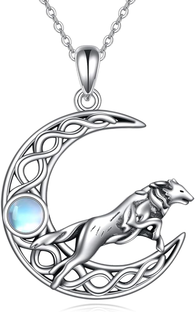 YAFEINI Cat/Monkey/Dog/Wolf/Owl/Moth/Bee Necklaces for Women Sterling Silver Pendant Necklace Jewelry Christmas Birthday Gifts for Girls Girlfriends