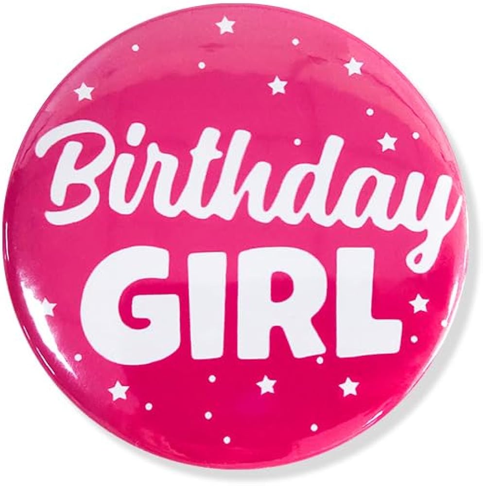 Happy Birthday Pins Badges for Boys Girls Women Men First Birthday Round Button Gift It's My Birthday Brooches Birthday Party Tinplate Pin Costume Jewelry