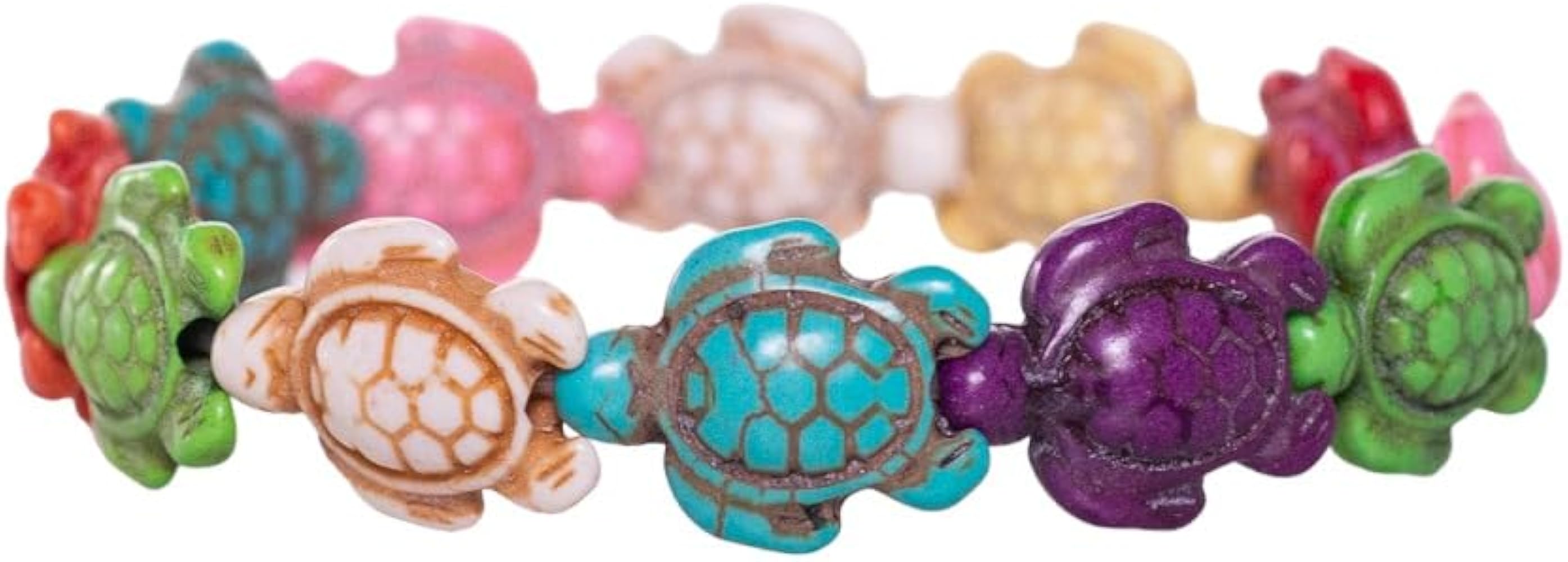 BlueRica Multicolor Sea Turtle Stretch Bracelet