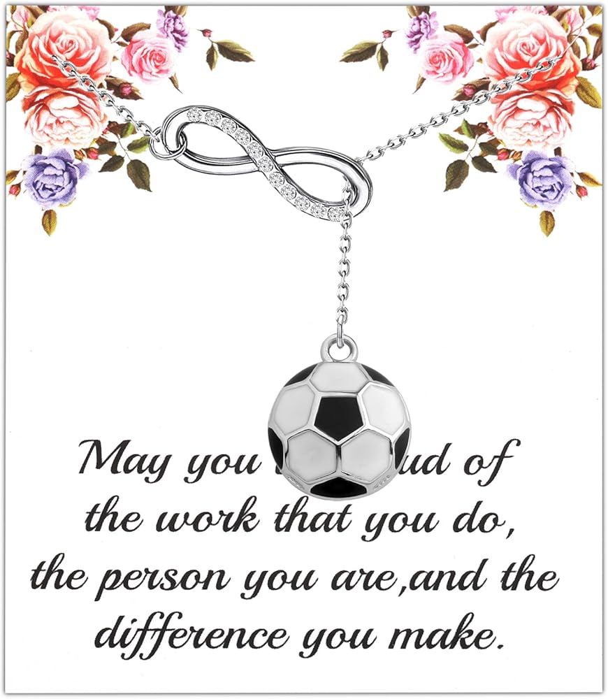 Soccer Gifts Soccer Necklace May You be Proud of the Work You Do Football Lover Sports Gifts for Girls