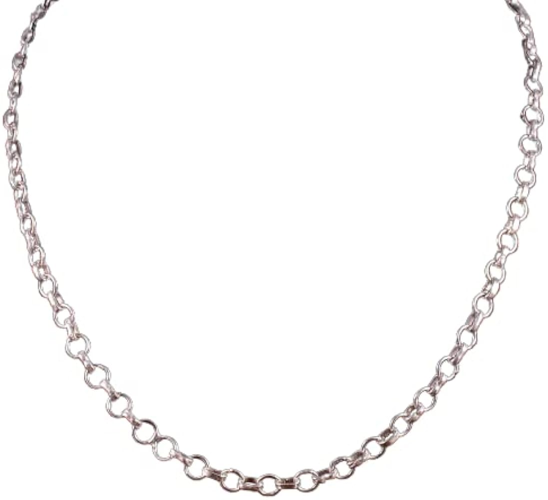 Beautiful 925 Sterling Silver Rolo Chain Jewelry-Women Dainty Chain Necklace-Rolo Chain necklace For men/Women