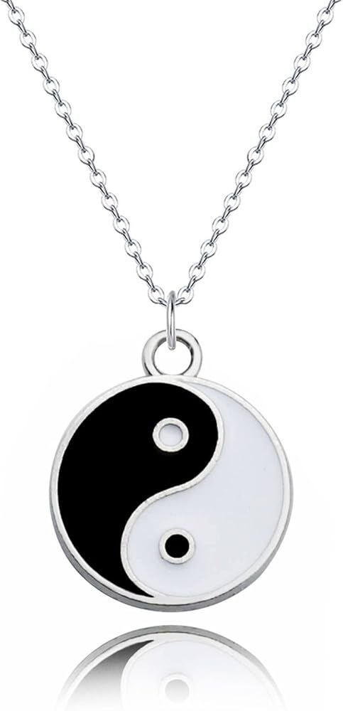 Tai Chi Yin Yang BFF Couples Pendant Necklace Bracelet Best Friend Necklaces Gifts for Girlfriend Birthday Friendship Jewelry