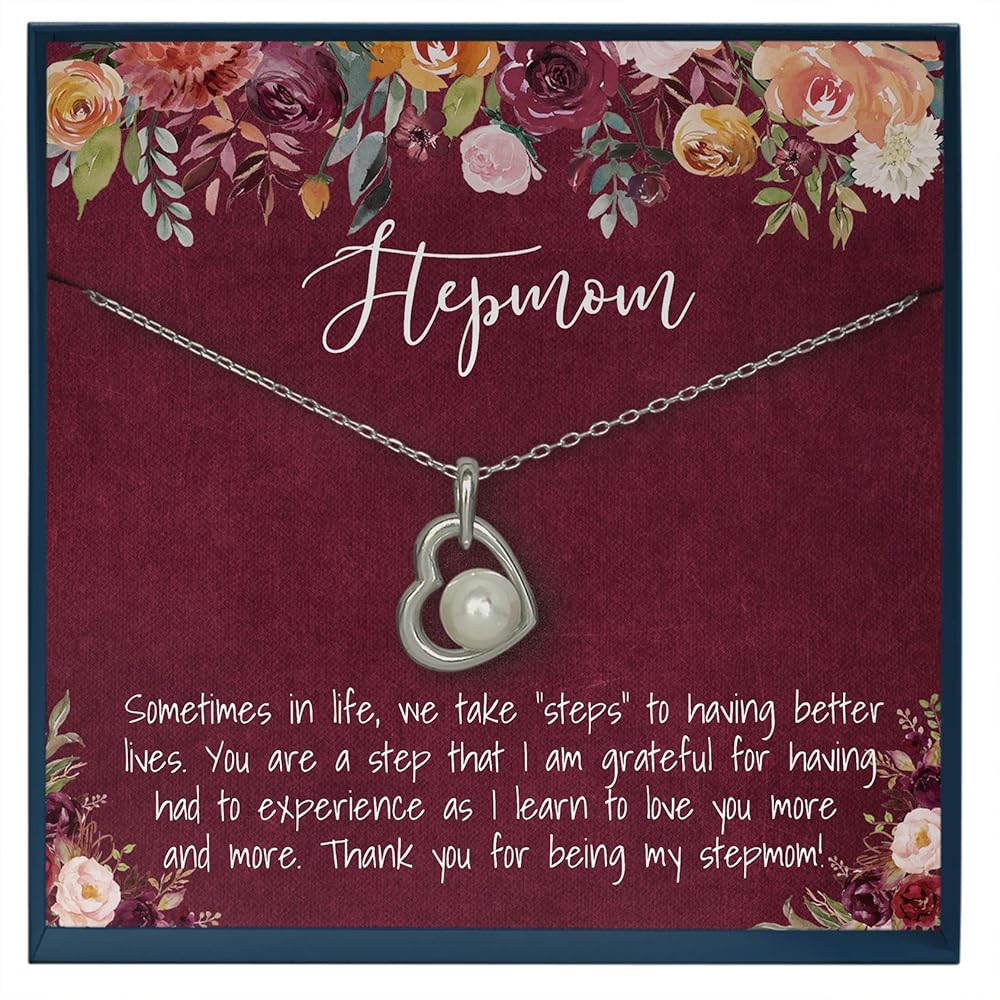 Stepmom Necklace, My Other Mother Gifts for Adopted Mom Gifts Unbiological Mother Gifts Bonus Mom Gifts, Second Mom Jewelry Personalized Gifts