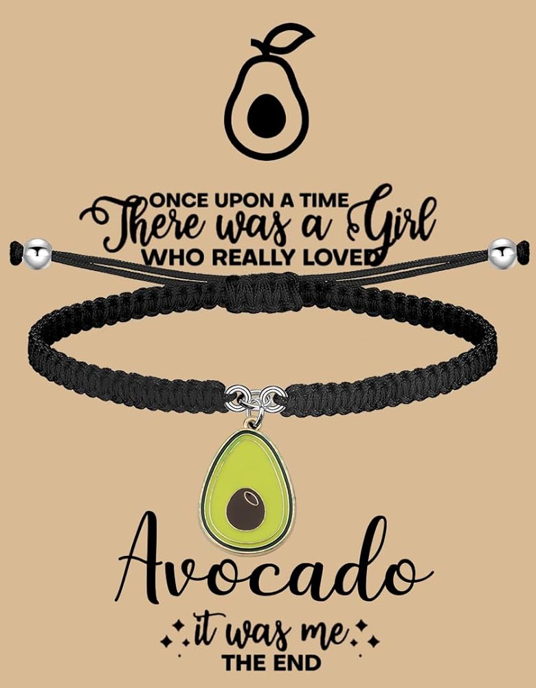 MAOFAED Avocado Gift Avocado Bracelet Avocado Lover Gift There Was A Girl Who Really Loved Avocado