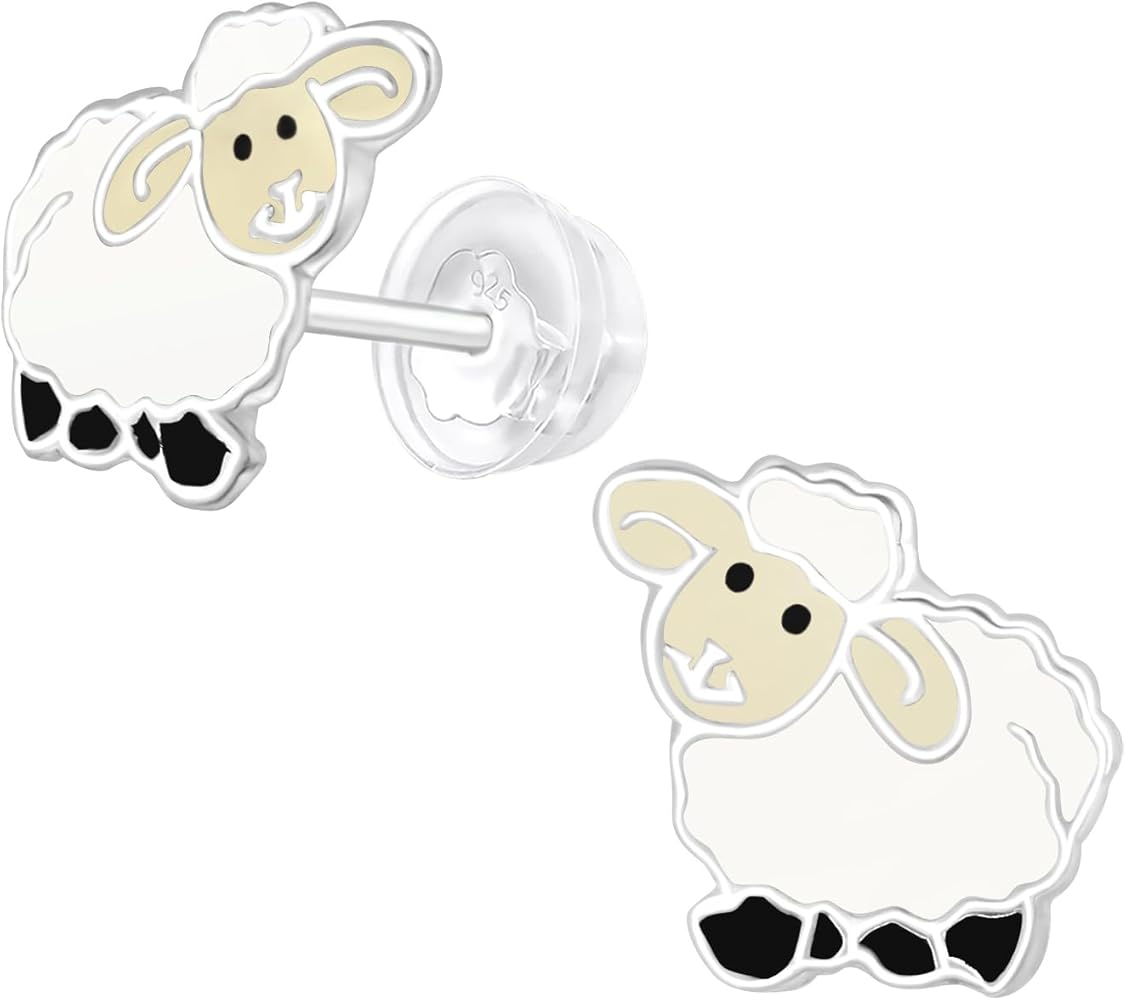 925 Sterling Silver Children's Easter Stud Earrings