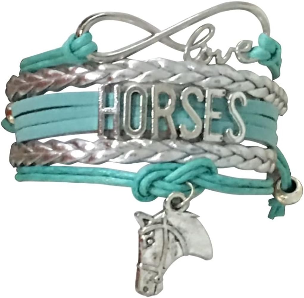 Infinity Collection Horse Gifts for Girls, Horse Bracelet, Horse Jewelry, Equestrian Gift, Horse Girl Gifts, Gifts for Horse Lovers, Horse Accessories, Horse Stuff for Her