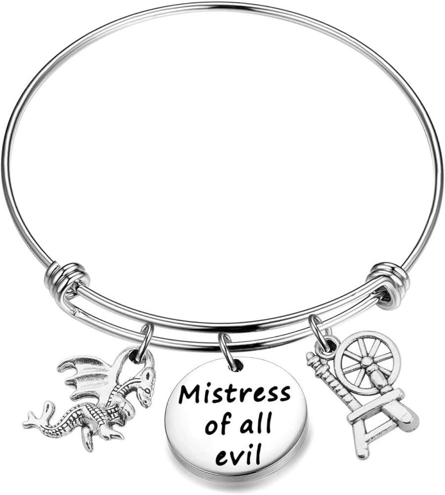 BNQL Mistress of All Evil Charm Bracelet Princess Fairytale Bracelet