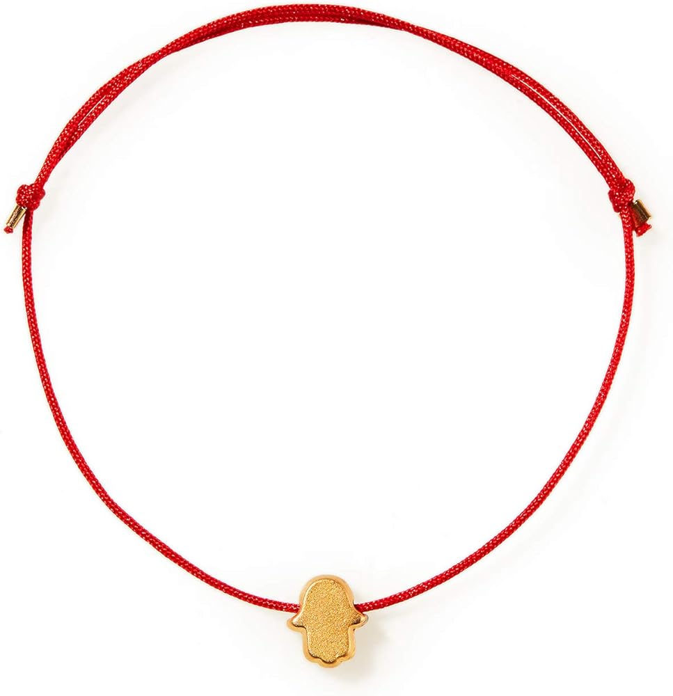 Red String Gold Plated Kabbalah Hamsa Hand Bracelet