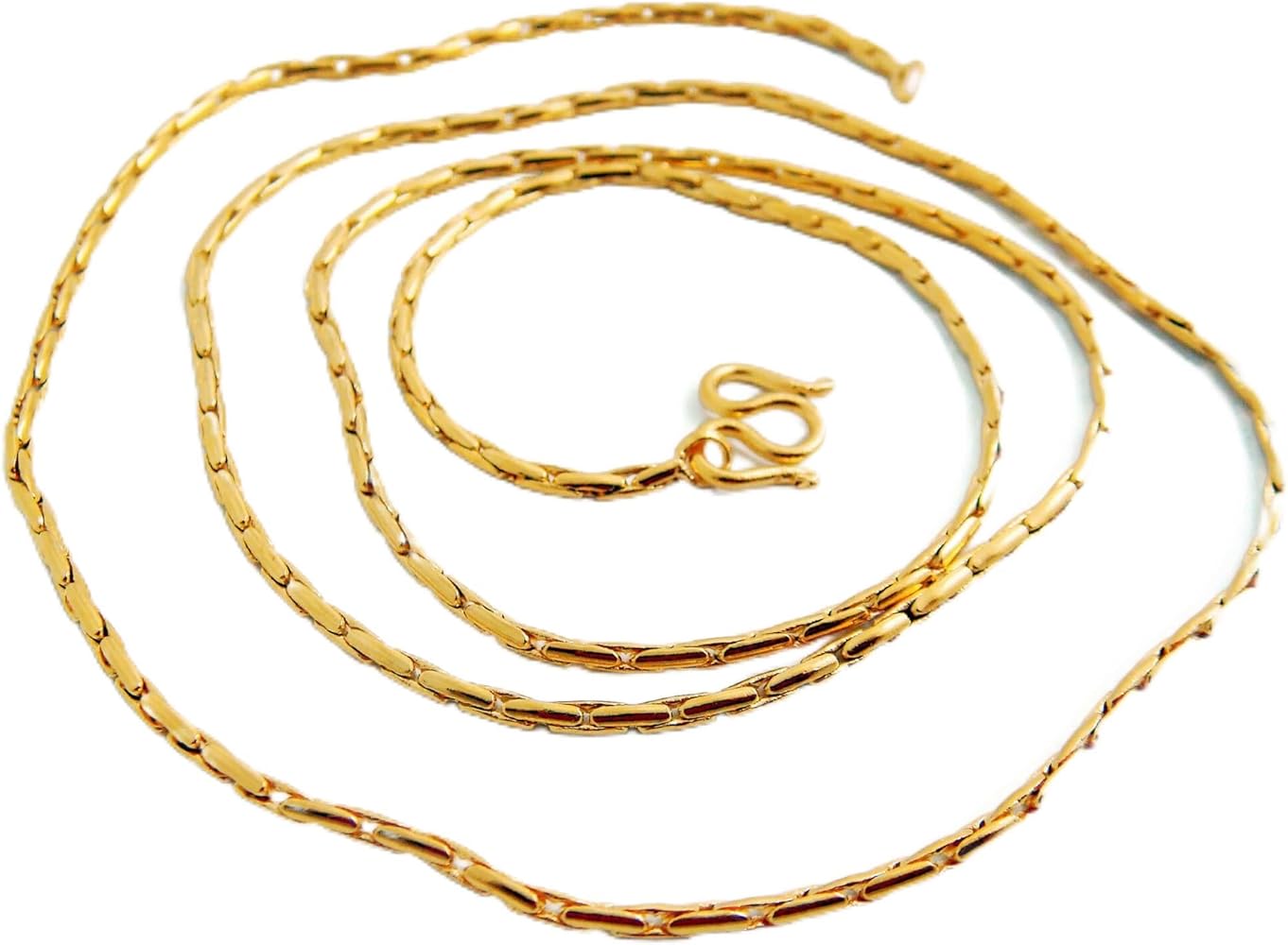 24k Thai Baht Yellow Gold Plated Filled Necklace 18 inch Jewelry Jewellery