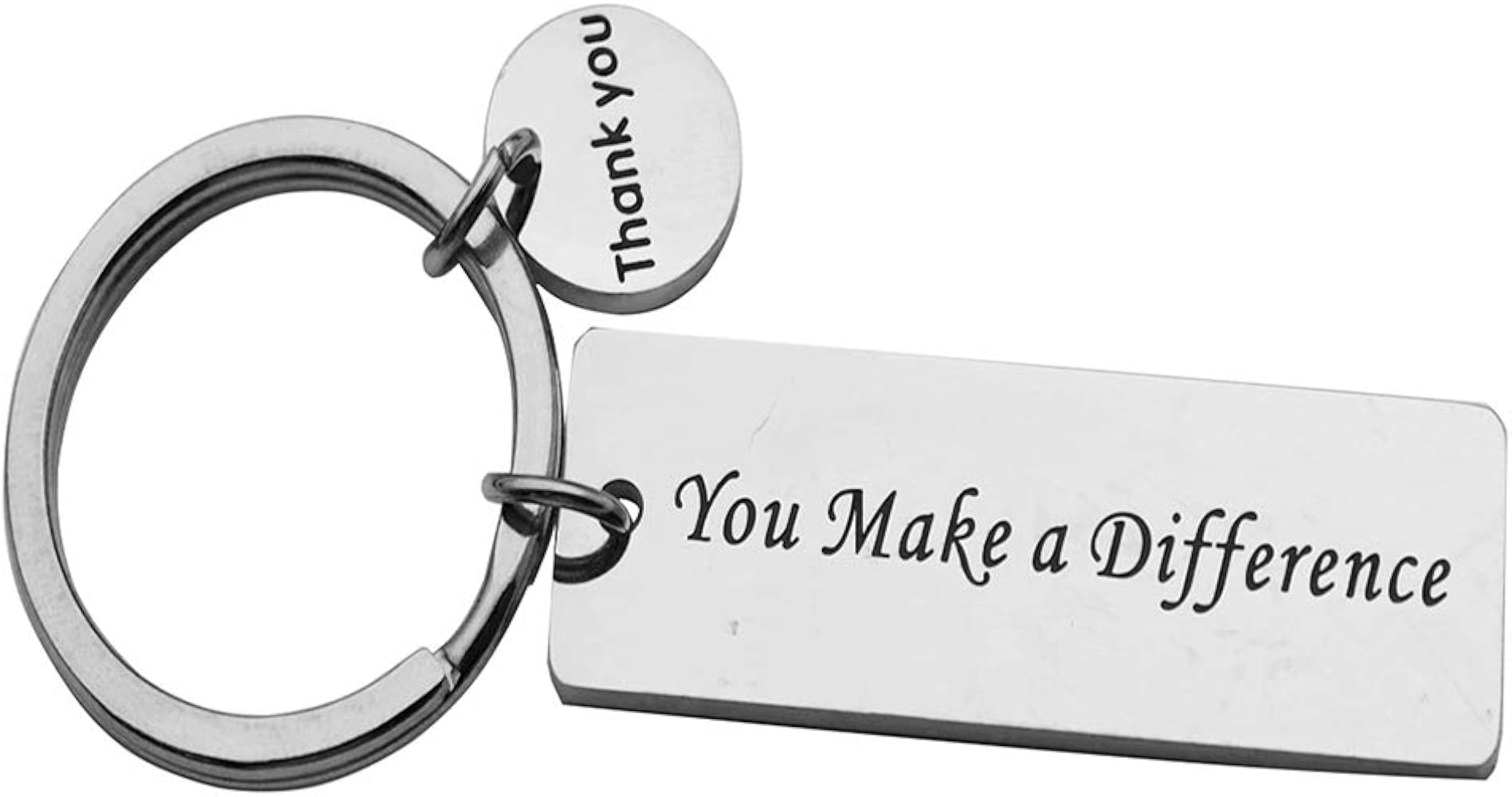 Thank You Gifts You Make a Difference Bracelet Stainless Steel Charm Volunteer Appreciation Jewelry Gift for Employee/Mentor/Doctor