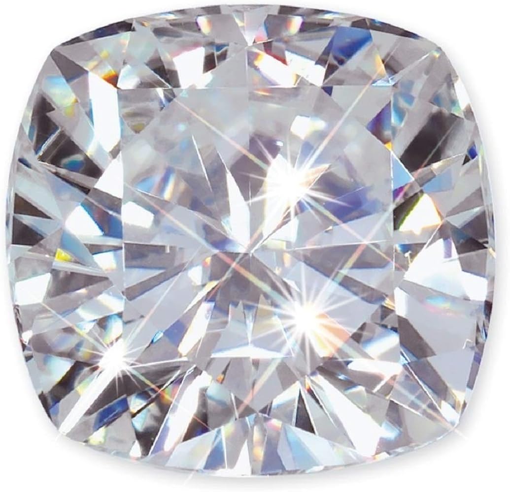 Mois Loose Moissanite 1-100 Carat, Real Colorless Diamond, VVS1 Clarity, Cushion Cut, Brilliant Gemstone for Making Engagement/Wedding/Ring/Jewelry/Pendant/Earrings/Necklaces Handmade