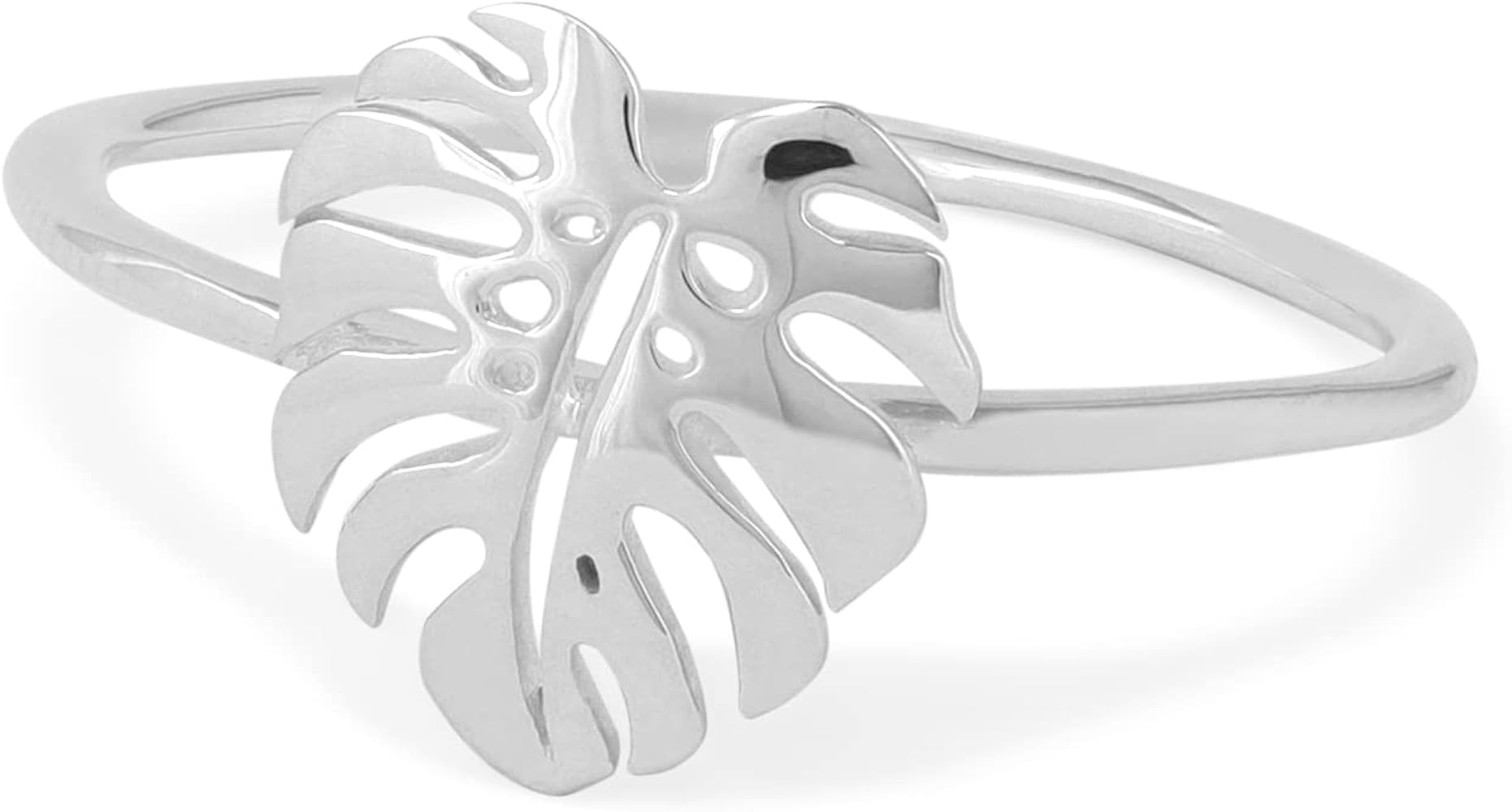 Boma Jewelry Sterling Silver Monstera Leaf Ring