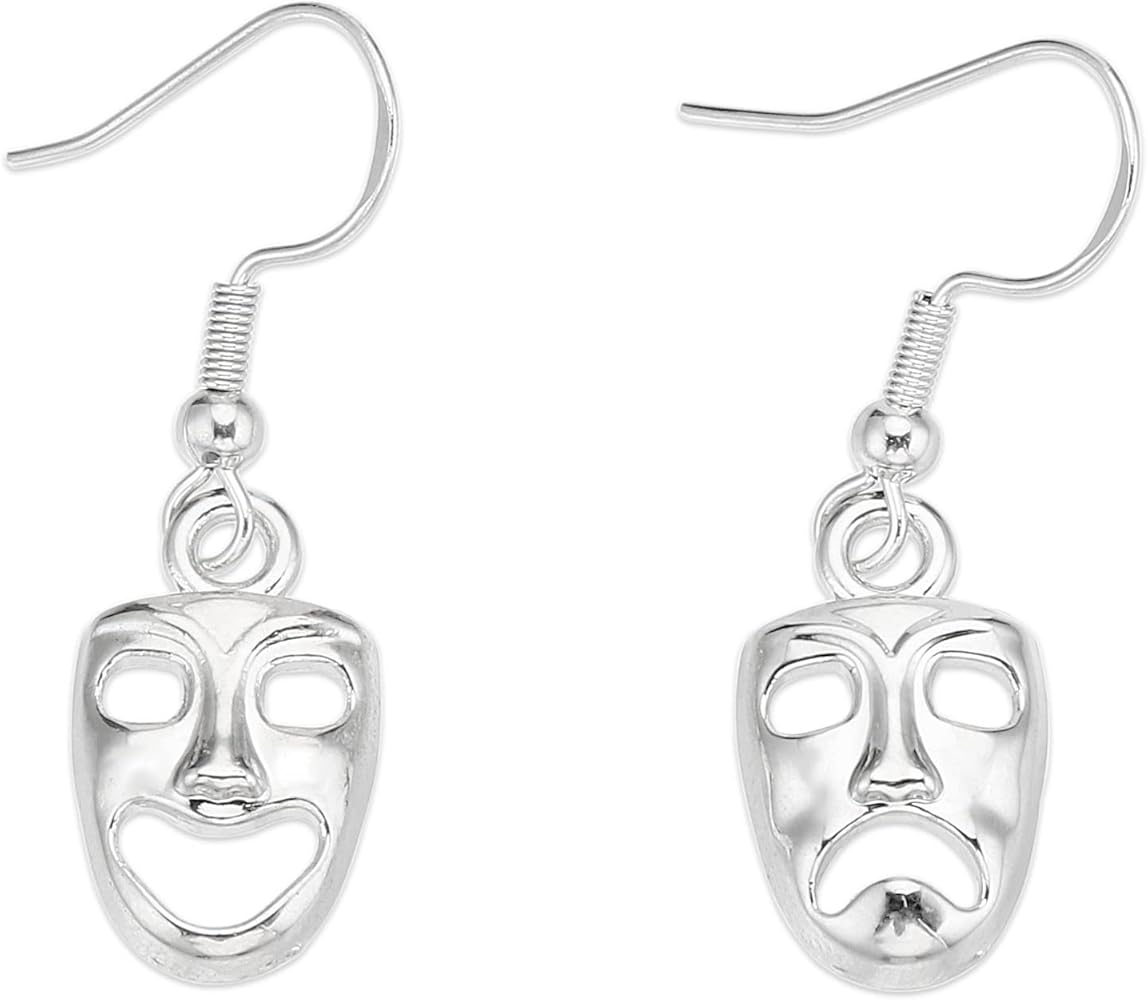 Theatre Gift Earrings for Women Teen Girls Actress Comedy and Tragedy Masks Actor Theatre Merch Drama Earrings